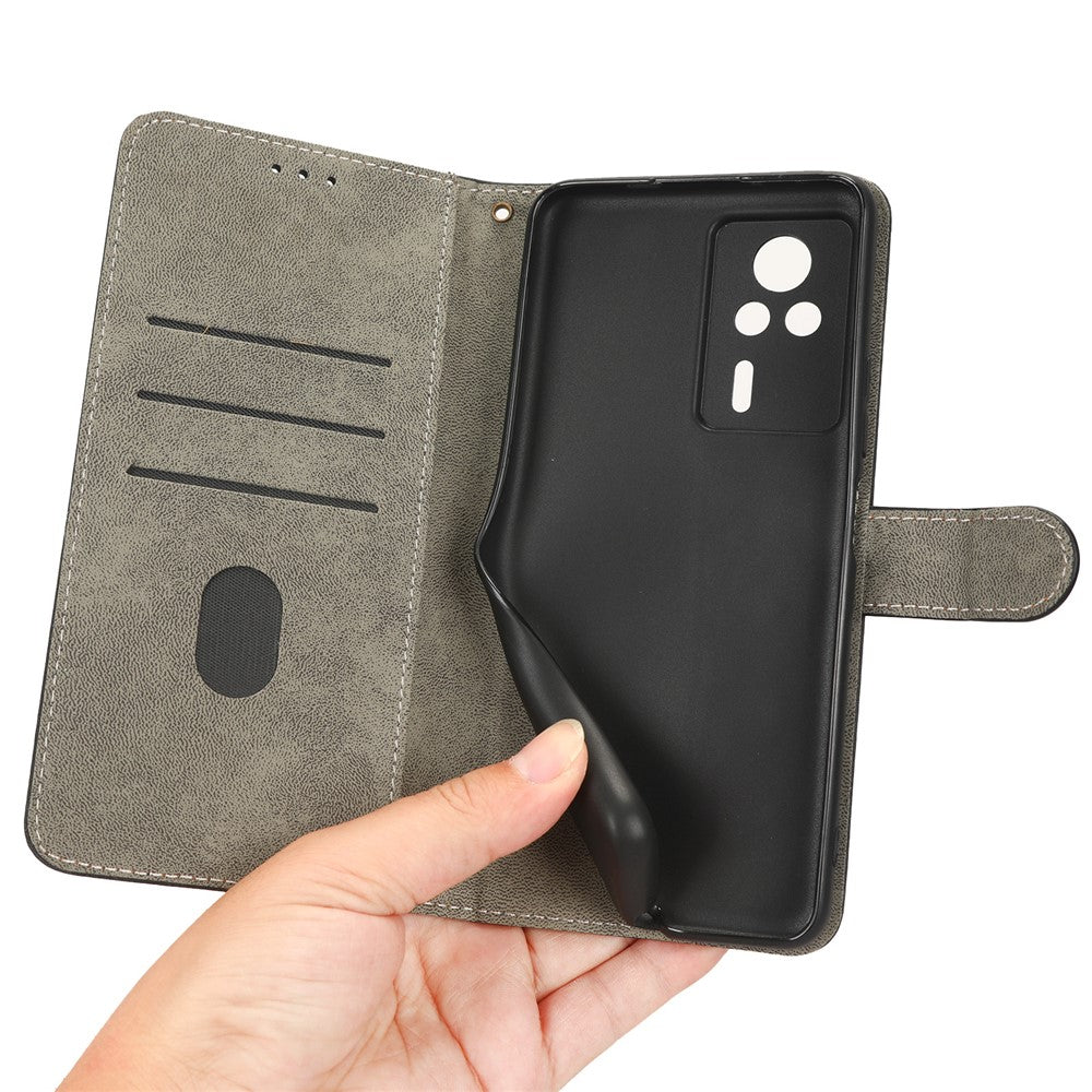For Xiaomi Redmi K60E 5G RFID Blocking Stand Phone Case Leather Anti-scratch Protective Cell Phone Cover with Wallet