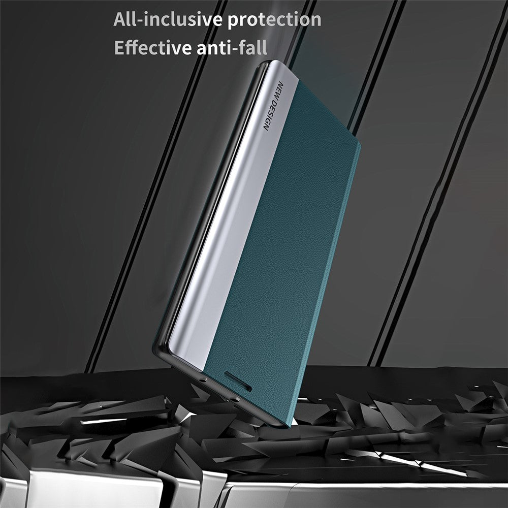 Phone Leather Case for Xiaomi 13 5G, Electroplating Anti-drop Cell Phone Stand Cover