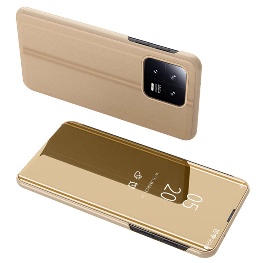 Xiaomi 13 5G Flip Läderfodral med Stativ Helkroppsskyddande mobilfodral