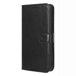Phone Cover for Samsung Galaxy S23+ PU Leather Crazy Horse Texture Wallet Stand Phone Case with Strap