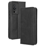 Mobilcover til Xiaomi Poco F5 Pro 5G / Redmi K60 Pro 5G / K60 5G / K60 Champion Edition, retrotekstur, stativ, tegnebogsetui i PU-læder