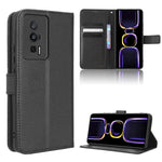 Phone Leather Case for Xiaomi Poco F5 Pro 5G / Redmi K60 Pro 5G / K60 5G / K60 Champion Edition Diamond Texture Wallet Phone Stand Cover