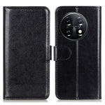 Phone Stand Case Wallet for OnePlus 11 5G, Crazy Horse Texture Magnetic Clasp PU Leather + TPU Shockproof Cover