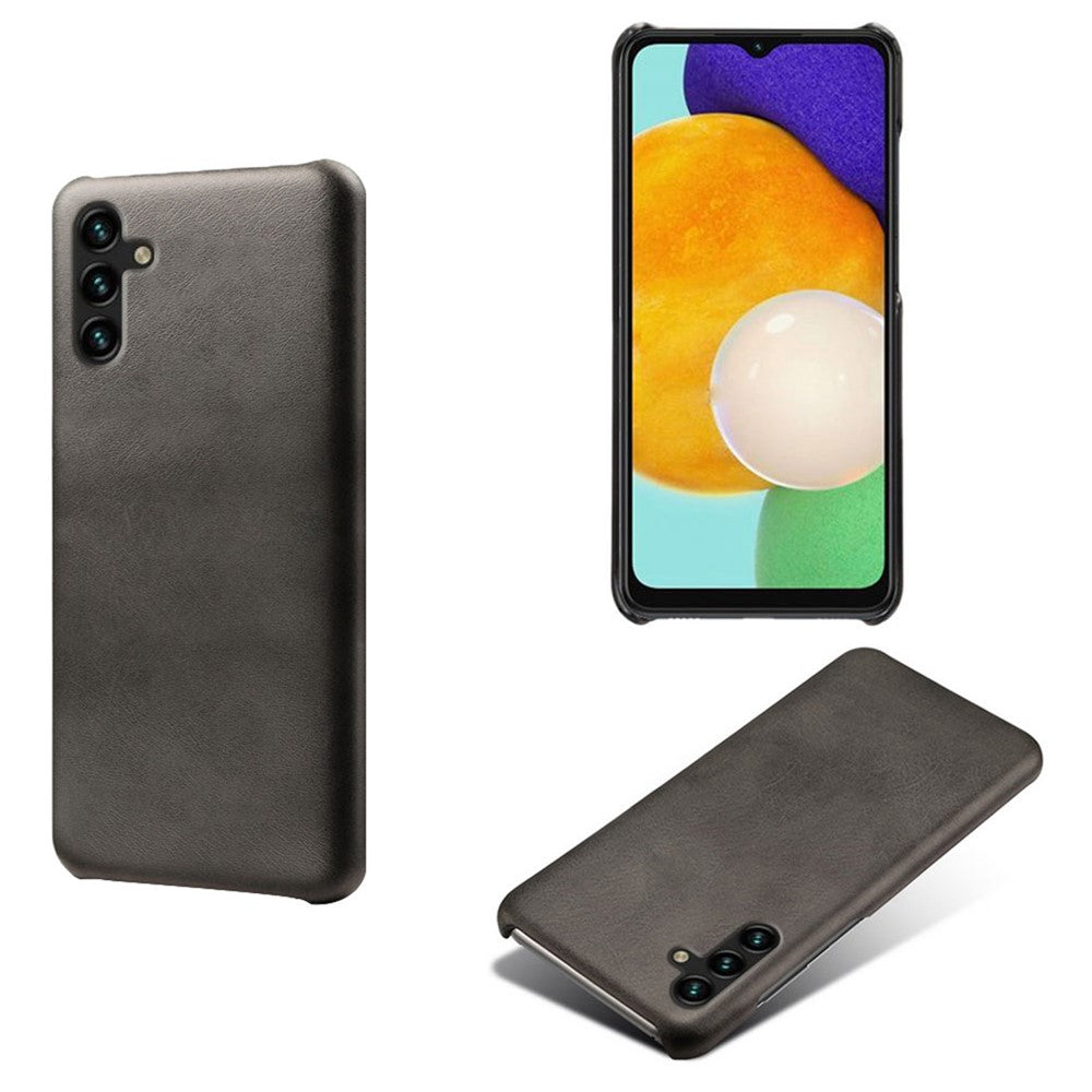 Calf Textured Phone Cover for Samsung Galaxy A34 5G, Anti-scratch PU Leather Coated PC Mobile Phone Case