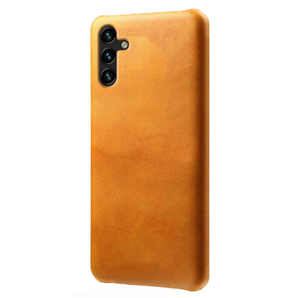 Calf Textured Phone Cover for Samsung Galaxy A34 5G, Anti-scratch PU Leather Coated PC Mobile Phone Case