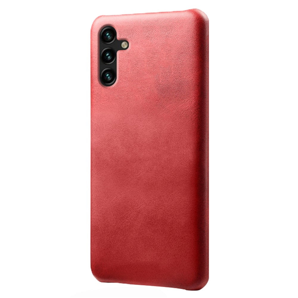 Calf Textured Phone Cover for Samsung Galaxy A34 5G, Anti-scratch PU Leather Coated PC Mobile Phone Case