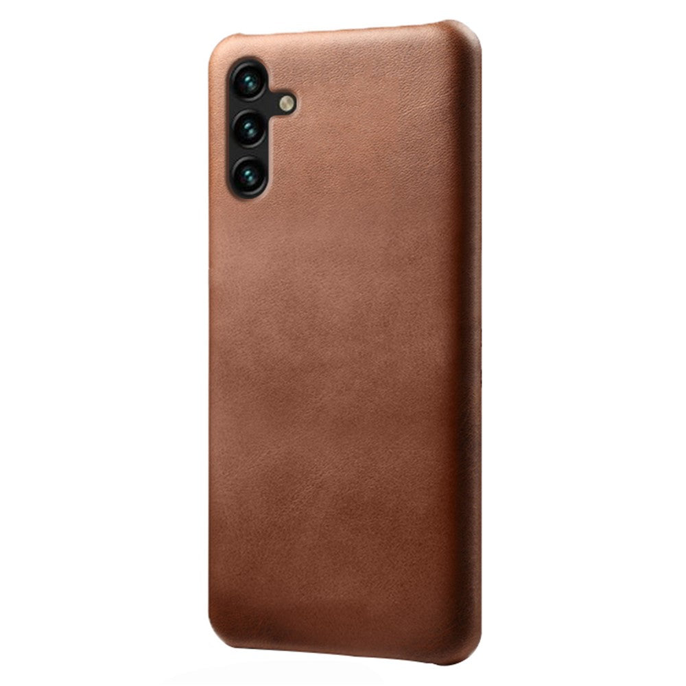 Calf Textured Phone Cover for Samsung Galaxy A34 5G, Anti-scratch PU Leather Coated PC Mobile Phone Case