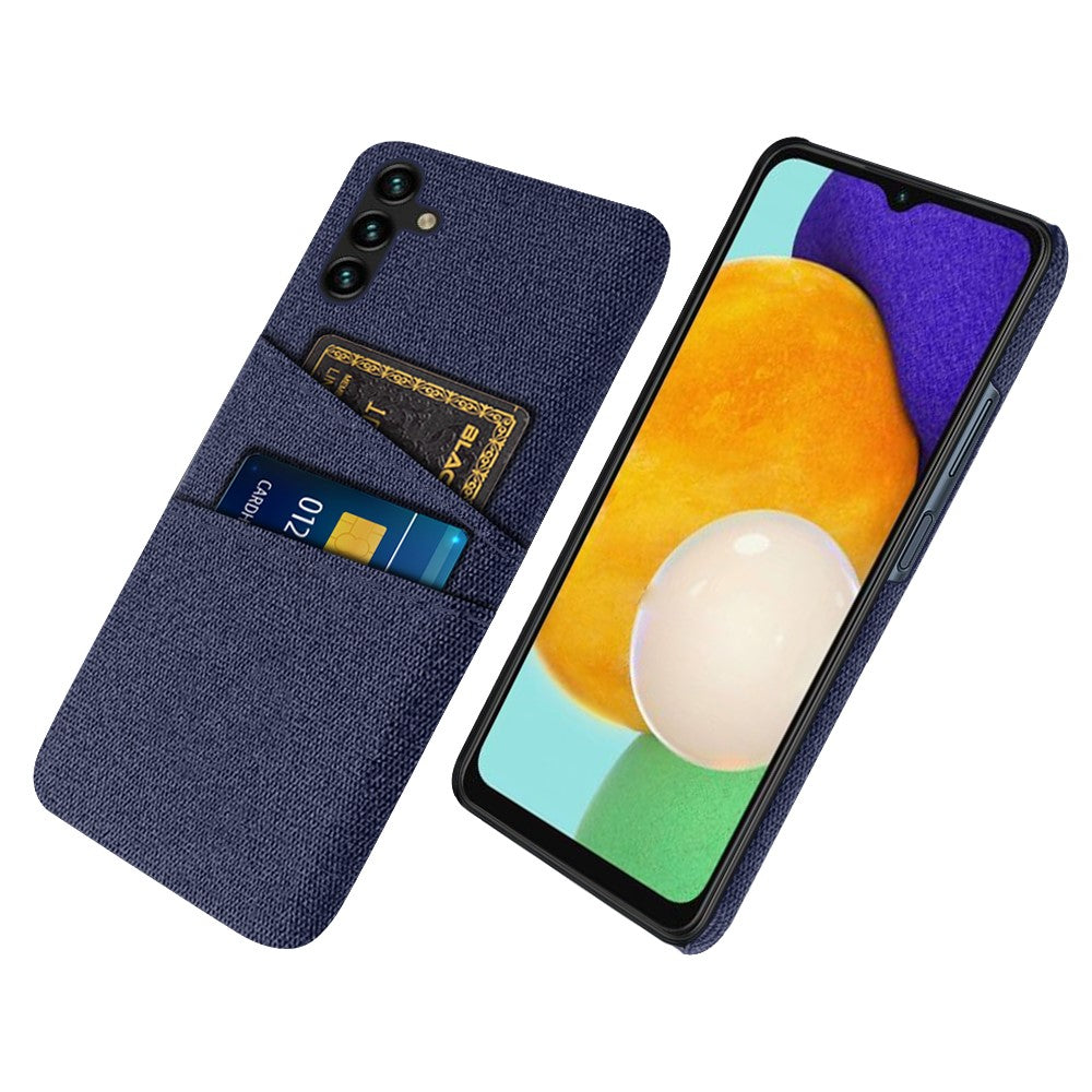 Mobilmobilskal för Samsung Galaxy A34 5G, reptåligt bakstycke med tygstruktur, korthållare