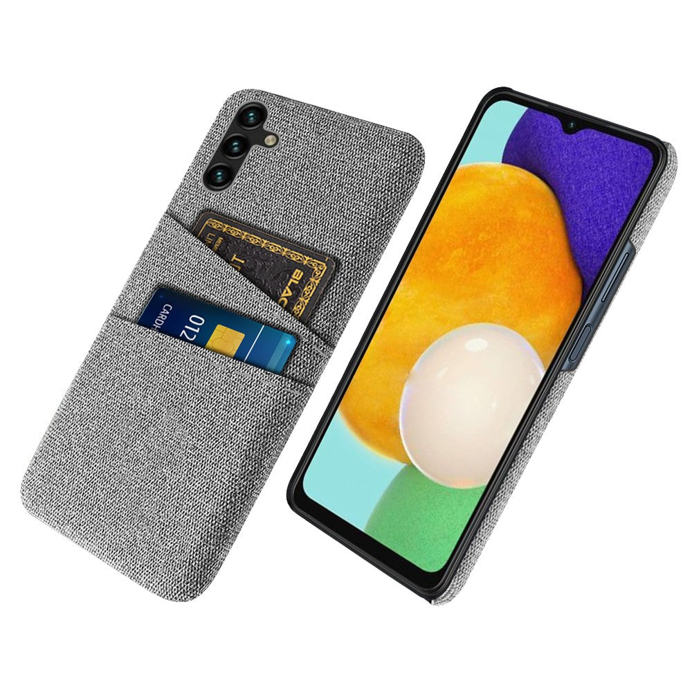 Mobilmobilskal för Samsung Galaxy A34 5G, reptåligt bakstycke med tygstruktur, korthållare