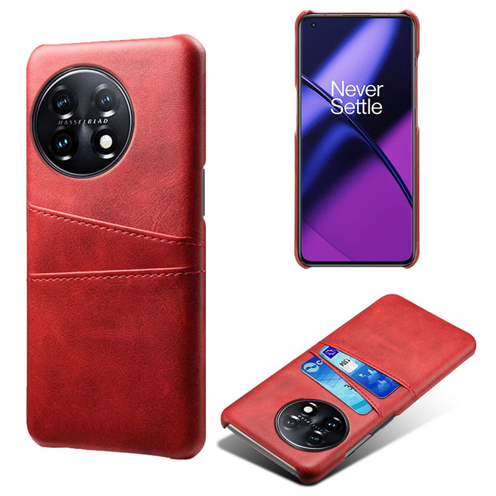 Til OnePlus 11 5G Slankt Telefoncover med Dobbelt Kortplads Stødsikkert Skridsikkert Mobiltelefoncover