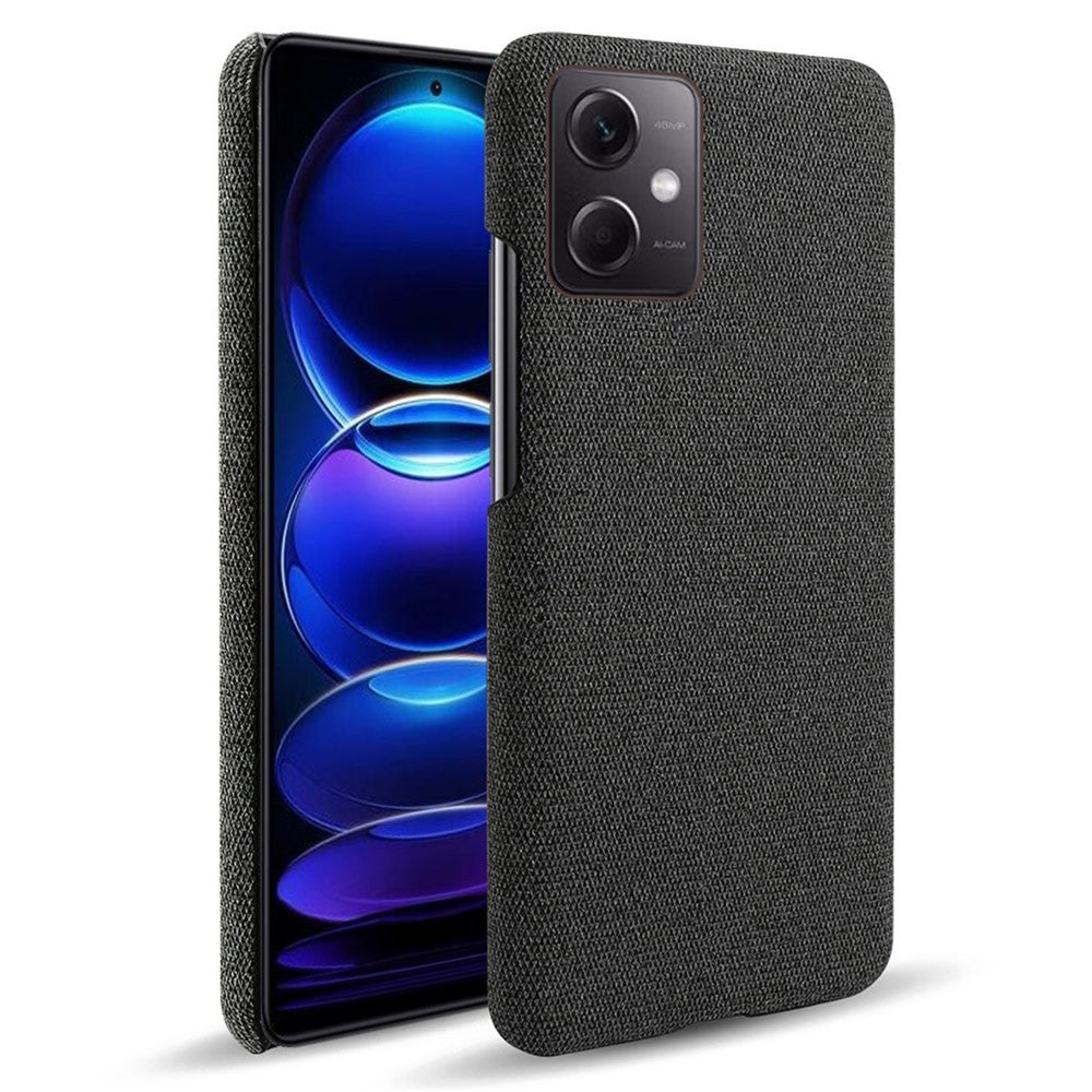 Phone Case For Xiaomi Redmi Note 12 5G (Global) / (India) / (China) / Poco X5 5G Solid Color Cloth Texture Drop-proof Phone Cover