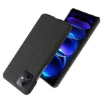Phone Case For Xiaomi Redmi Note 12 5G (Global) / (India) / (China) / Poco X5 5G Solid Color Cloth Texture Drop-proof Phone Cover