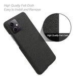 Phone Case For Xiaomi Redmi Note 12 5G (Global) / (India) / (China) / Poco X5 5G Solid Color Cloth Texture Drop-proof Phone Cover