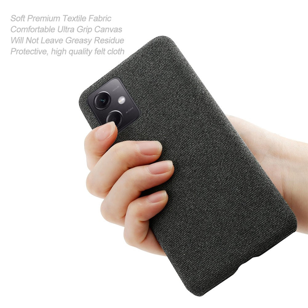 Phone Case For Xiaomi Redmi Note 12 5G (Global) / (India) / (China) / Poco X5 5G Solid Color Cloth Texture Drop-proof Phone Cover