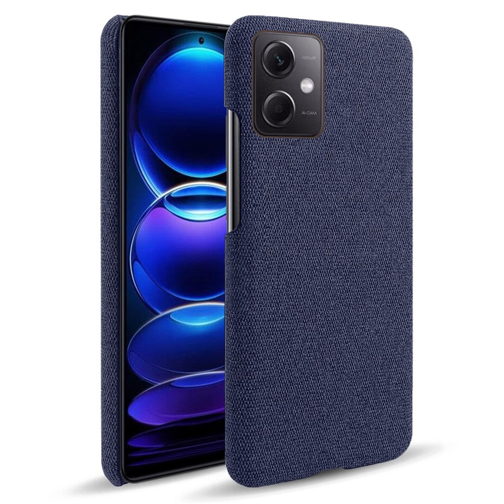 Phone Case For Xiaomi Redmi Note 12 5G (Global) / (India) / (China) / Poco X5 5G Solid Color Cloth Texture Drop-proof Phone Cover