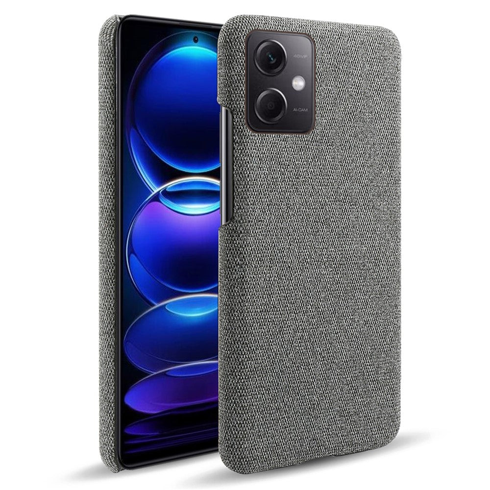 Phone Case For Xiaomi Redmi Note 12 5G (Global) / (India) / (China) / Poco X5 5G Solid Color Cloth Texture Drop-proof Phone Cover