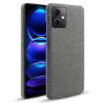 mobilskal för Xiaomi Redmi Note 12 5G (Global) / (Indien) / (Kina) / Poco X5 5G enfärgat tygstruktur fallsäkert mobilskal