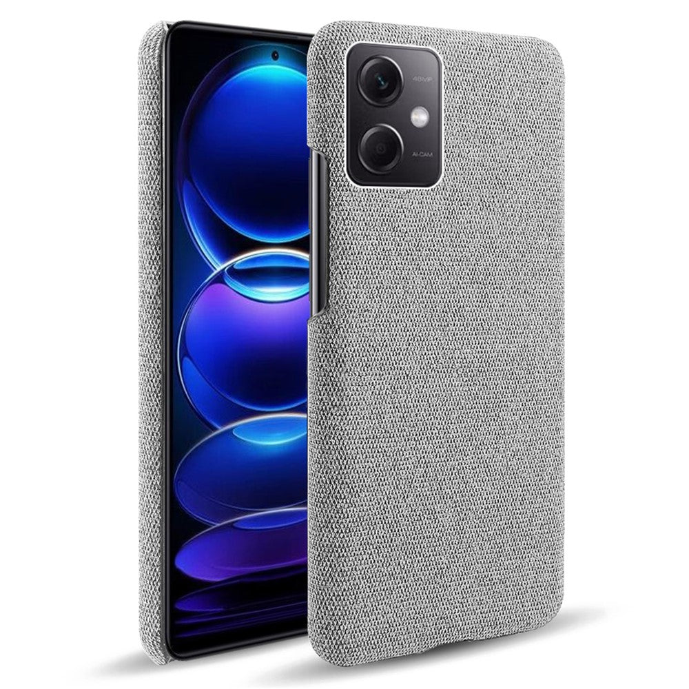 Phone Case For Xiaomi Redmi Note 12 5G (Global) / (India) / (China) / Poco X5 5G Solid Color Cloth Texture Drop-proof Phone Cover