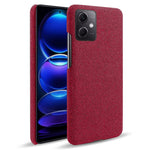 Phone Case For Xiaomi Redmi Note 12 5G (Global) / (India) / (China) / Poco X5 5G Solid Color Cloth Texture Drop-proof Phone Cover