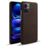 mobilskal för Xiaomi Redmi Note 12 5G (Global) / (Indien) / (Kina) / Poco X5 5G enfärgat tygstruktur fallsäkert mobilskal