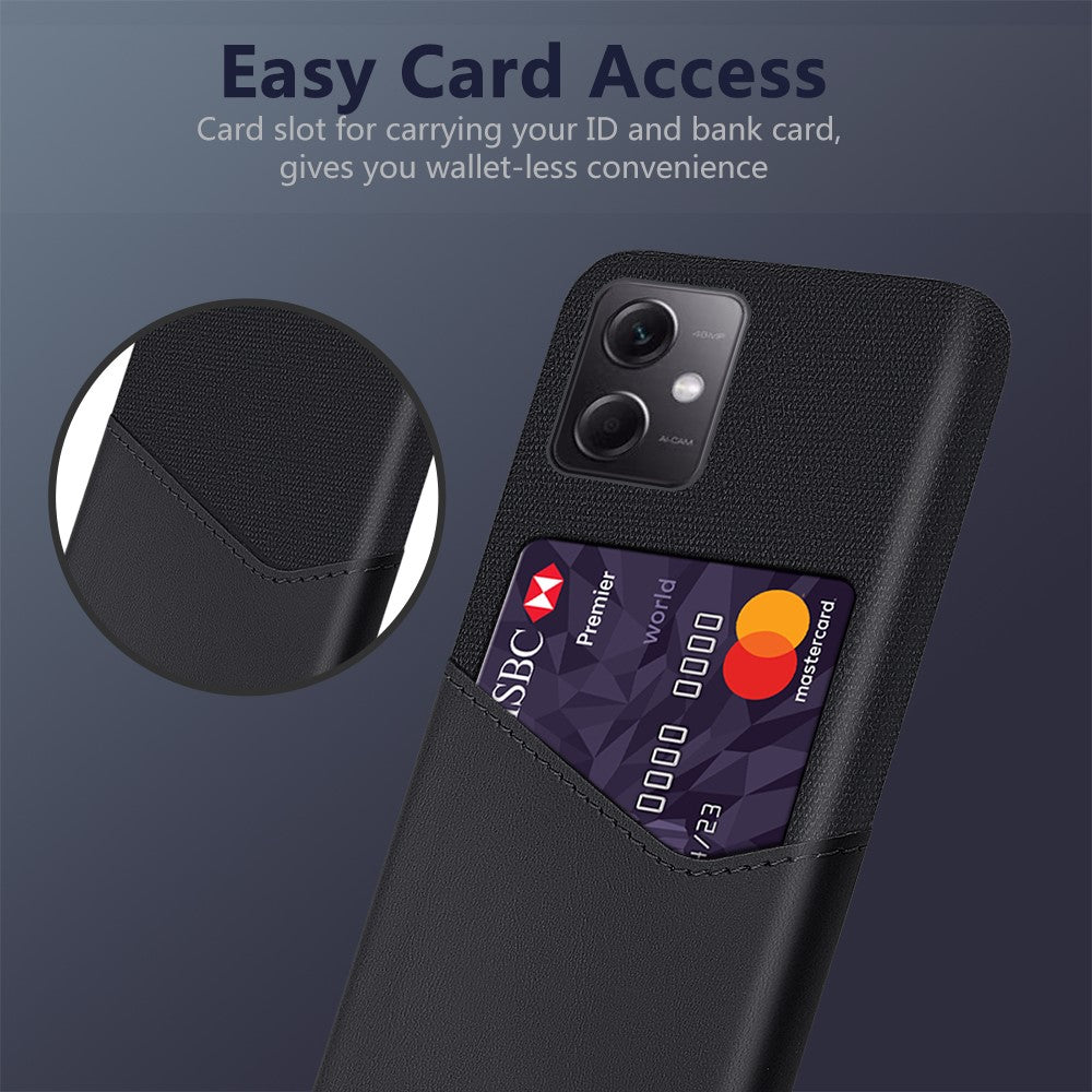 For Xiaomi Redmi Note 12 5G (Global) / (India) / (China) / Poco X5 5G Cloth Texture Lightweight Anti-drop Phone Case with Card Slot