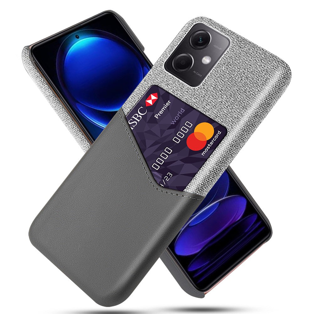 For Xiaomi Redmi Note 12 5G (Global) / (India) / (China) / Poco X5 5G Cloth Texture Lightweight Anti-drop Phone Case with Card Slot