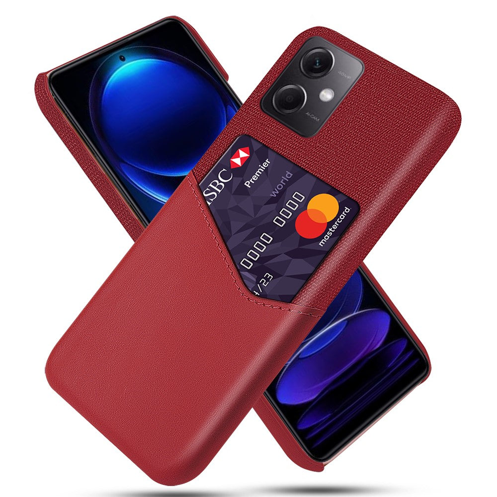 For Xiaomi Redmi Note 12 5G (Global) / (India) / (China) / Poco X5 5G Cloth Texture Lightweight Anti-drop Phone Case with Card Slot