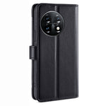 Shockproof Phone Case for OnePlus 11 5G, Zipper Pocket Card Slots Flip Leather Phone Cover with Straps