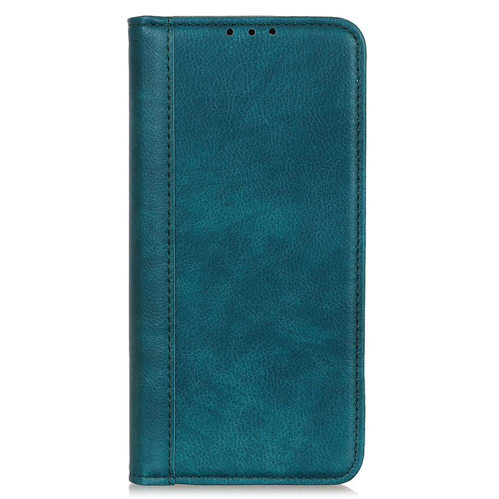 OnePlus 11 5G Split Läder Stativ Mobilskal Litchi Texture Plånboksskyddsfodral
