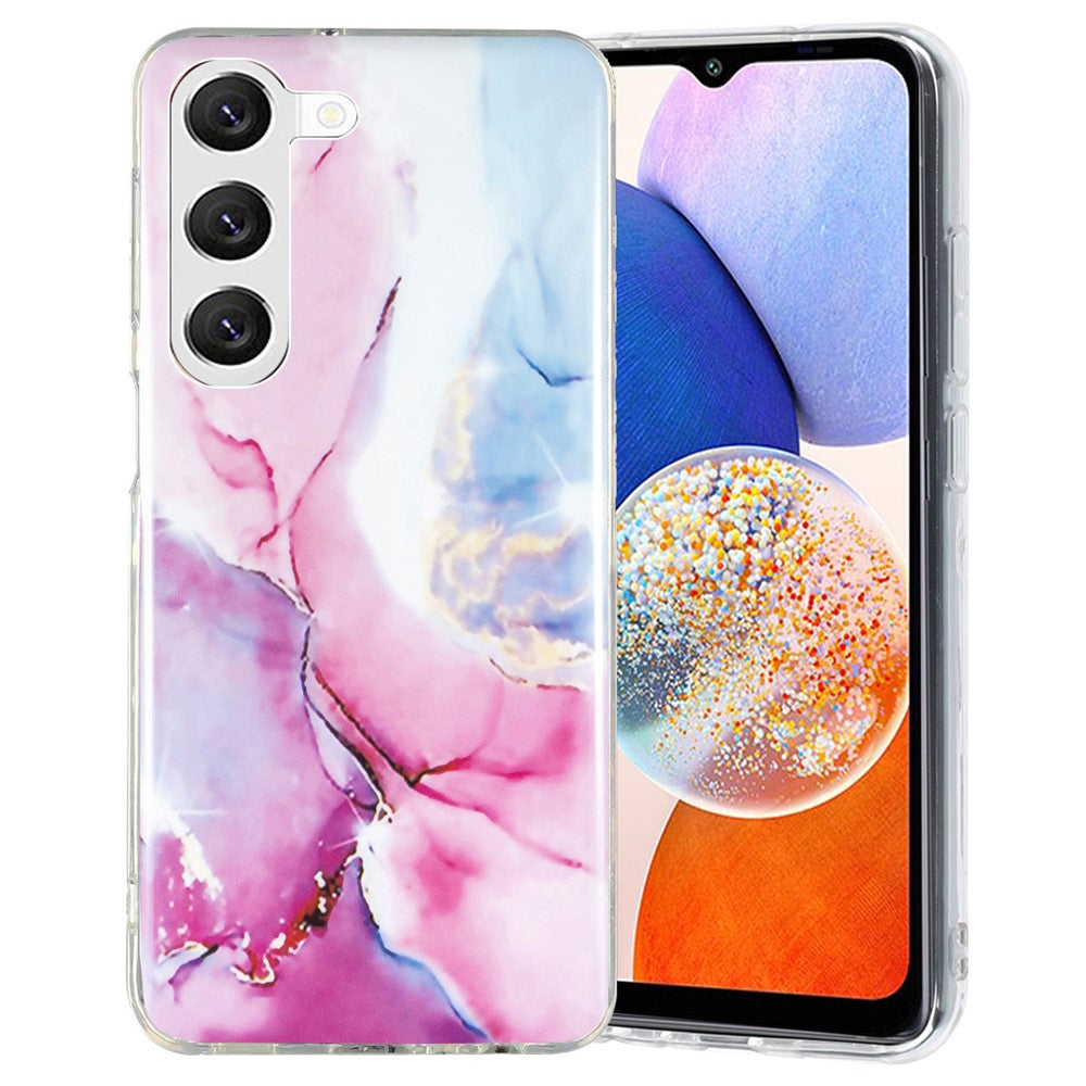 Samsung Galaxy A14 5G / 4G IMD Marmor Mönster TPU Skal Stoppskyddande Bakskydd mobilskydd