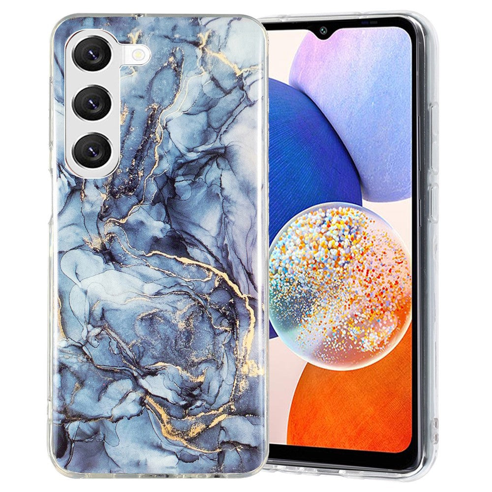 Samsung Galaxy A14 5G / 4G IMD Marmor Mönster TPU Skal Stoppskyddande Bakskydd mobilskydd