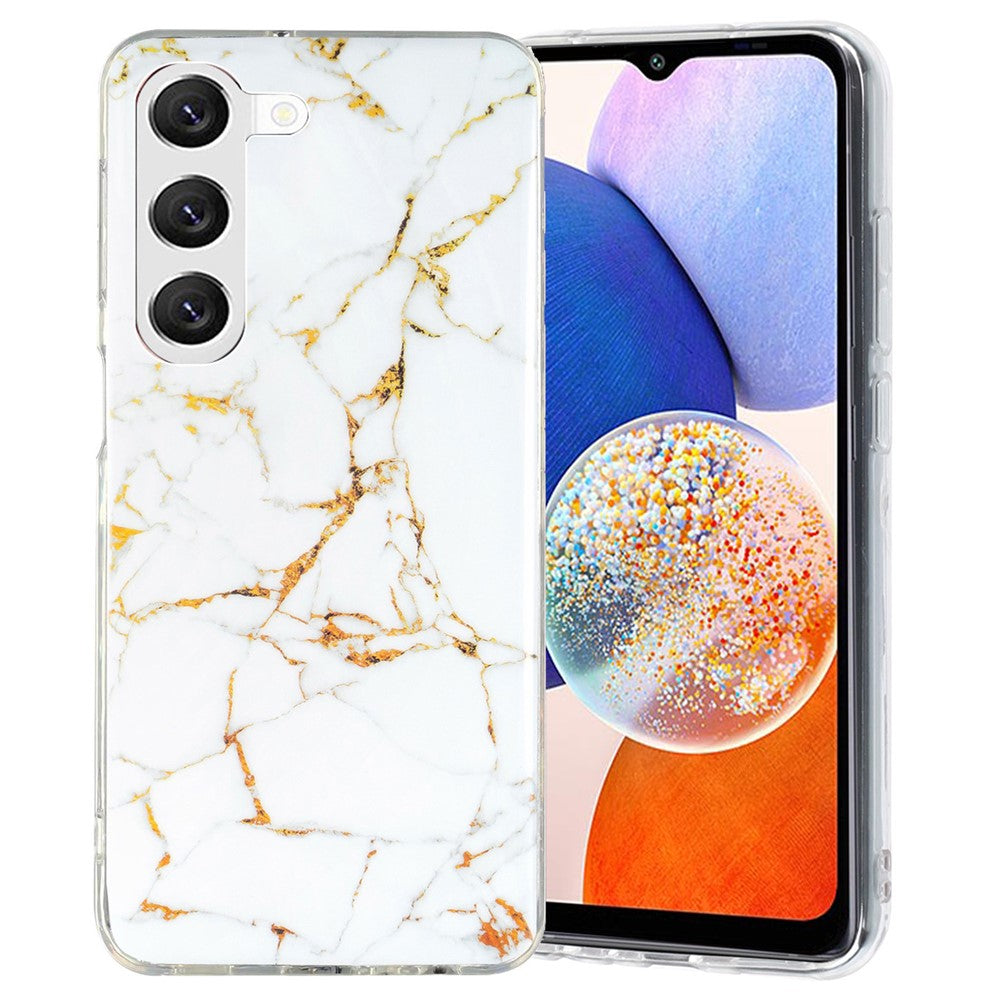 Samsung Galaxy A14 5G / 4G IMD Marmor Mönster TPU Skal Stoppskyddande Bakskydd mobilskydd