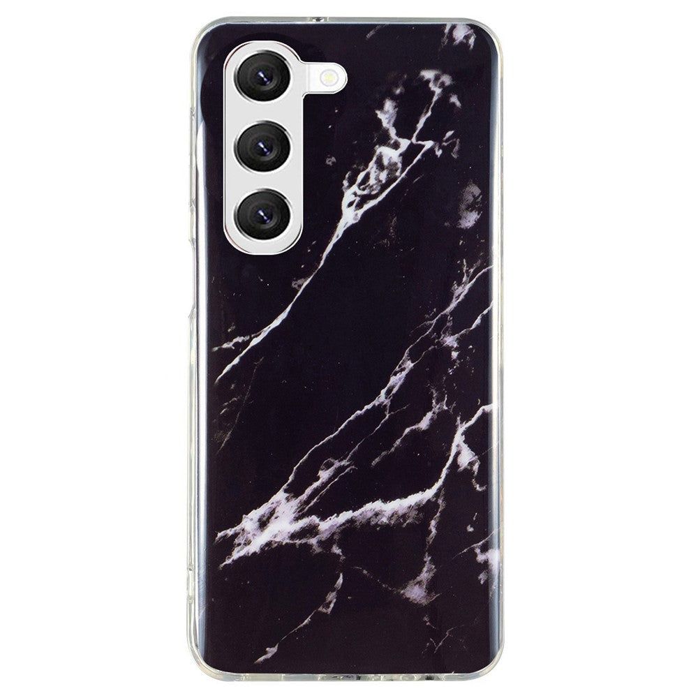 For Samsung Galaxy S23+ IMD Marble Pattern TPU Case Back Protector Bump Proof Phone Cover