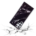For Samsung Galaxy S23 Ultra IMD Marble Pattern Anti-collision TPU Case Back Protector Phone Cover