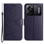 For Xiaomi Redmi Note 12 Pro Speed 5G / Poco X5 Pro 5G Imprinted Butterfly Flower PU Leather Wallet Phone Cover Folio Flip Stand Case with Strap