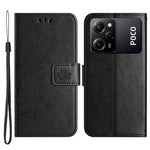 For Xiaomi Redmi Note 12 Pro Speed 5G / Poco X5 Pro 5G Imprinted Butterfly Flower PU Leather Wallet Phone Cover Folio Flip Stand Case with Strap