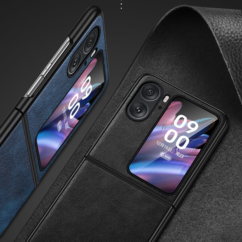 SULADA For Oppo Find N2 Flip 5G PU Leather Coated TPU + PC Anti-fall Phone Case Scratch-resistant Protective Cover