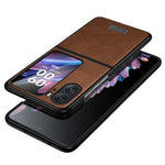 SULADA For Oppo Find N2 Flip 5G PU Leather Coated TPU + PC Anti-fall Phone Case Scratch-resistant Protective Cover