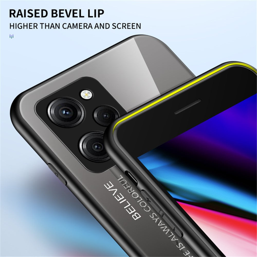 For Xiaomi Poco X5 Pro 5G / Redmi Note 12 Pro Speed 5G Phone Case Tempered Glass Slim Case