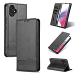 AZNS PU-lædertelefonetui til Samsung Galaxy A04e 4G / F04 4G / M04 4G, stander magnetisk flip-etui