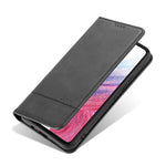 AZNS PU-lædertelefonetui til Samsung Galaxy A04e 4G / F04 4G / M04 4G, stander magnetisk flip-etui