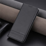 AZNS PU-lædertelefonetui til Samsung Galaxy A04e 4G / F04 4G / M04 4G, stander magnetisk flip-etui