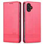 AZNS PU-lædertelefonetui til Samsung Galaxy A04e 4G / F04 4G / M04 4G, stander magnetisk flip-etui