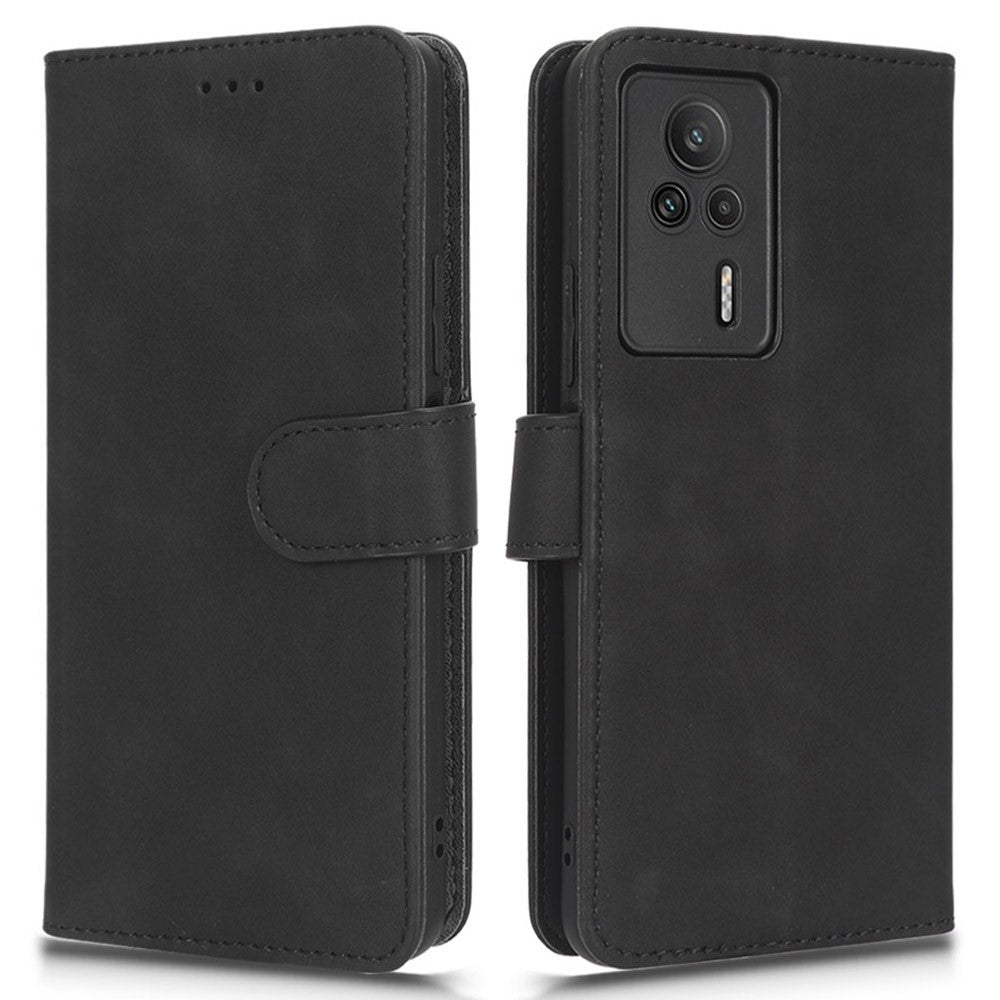 For Xiaomi Redmi K60E 5G Anti-fall Skin-touch hone Leather Case Wallet Stand Cell Phone Cover