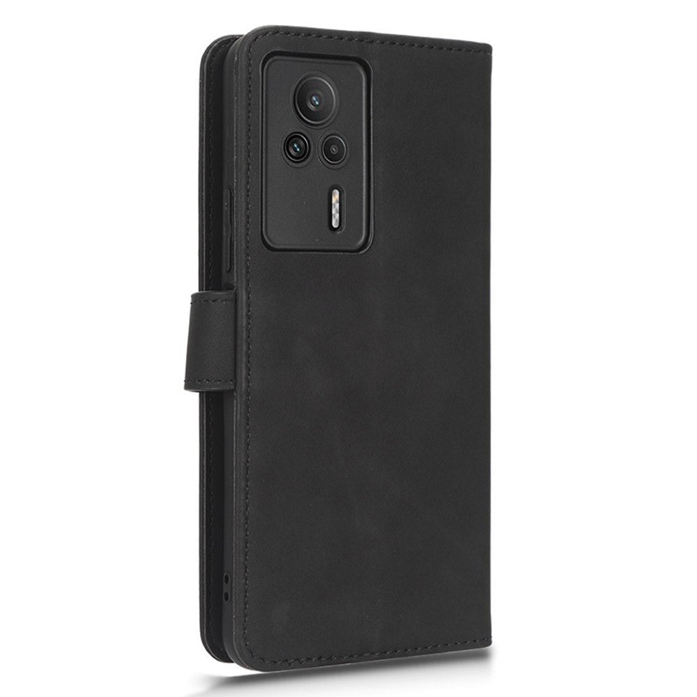 For Xiaomi Redmi K60E 5G Anti-fall Skin-touch hone Leather Case Wallet Stand Cell Phone Cover