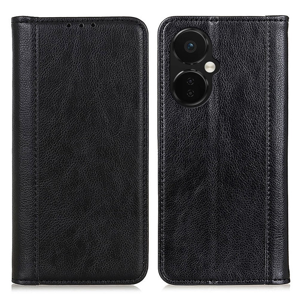 OnePlus Nord CE 3 Lite 5G / Nord N30 5G Split Läder Stativ Anti-fall mobilskal Litchi Texture Flip Plånboksfodral