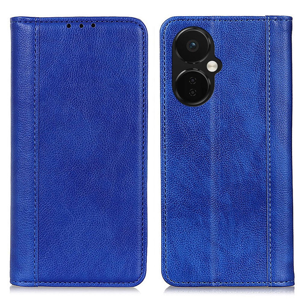 OnePlus Nord CE 3 Lite 5G / Nord N30 5G Split Läder Stativ Anti-fall mobilskal Litchi Texture Flip Plånboksfodral