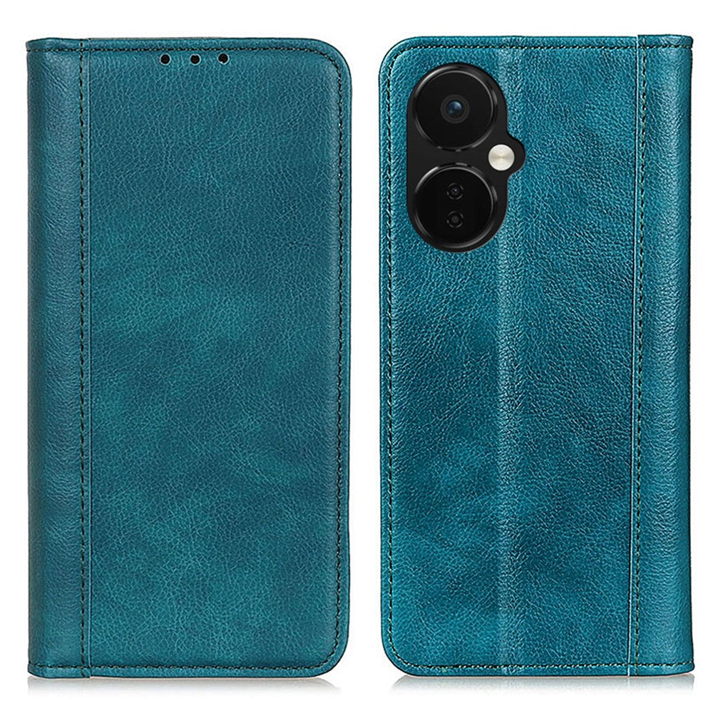 OnePlus Nord CE 3 Lite 5G / Nord N30 5G Split Läder Stativ Anti-fall mobilskal Litchi Texture Flip Plånboksfodral