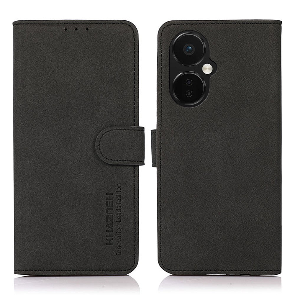 KHAZNEH stødsikkert mobilcover til OnePlus Nord CE 3 Lite 5G / Nord N30 5G, magnetisk lædercover med struktur, stativ og tegnebog