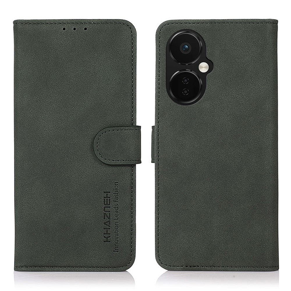 KHAZNEH stødsikkert mobilcover til OnePlus Nord CE 3 Lite 5G / Nord N30 5G, magnetisk lædercover med struktur, stativ og tegnebog